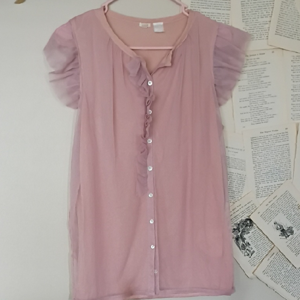 J.Crew Small Tulle Top